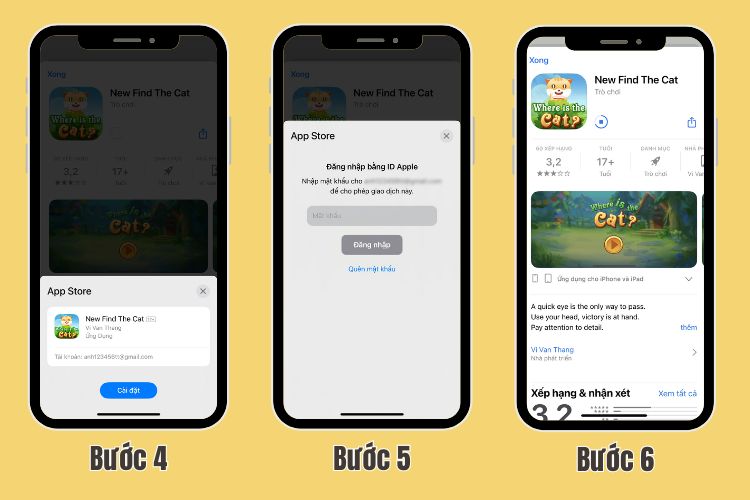 Hoàn tất các bước cuối cùng thực hiện VN68 tải app trên IOS